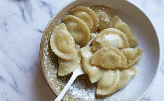 Ravioli with Brown Butter & Honey